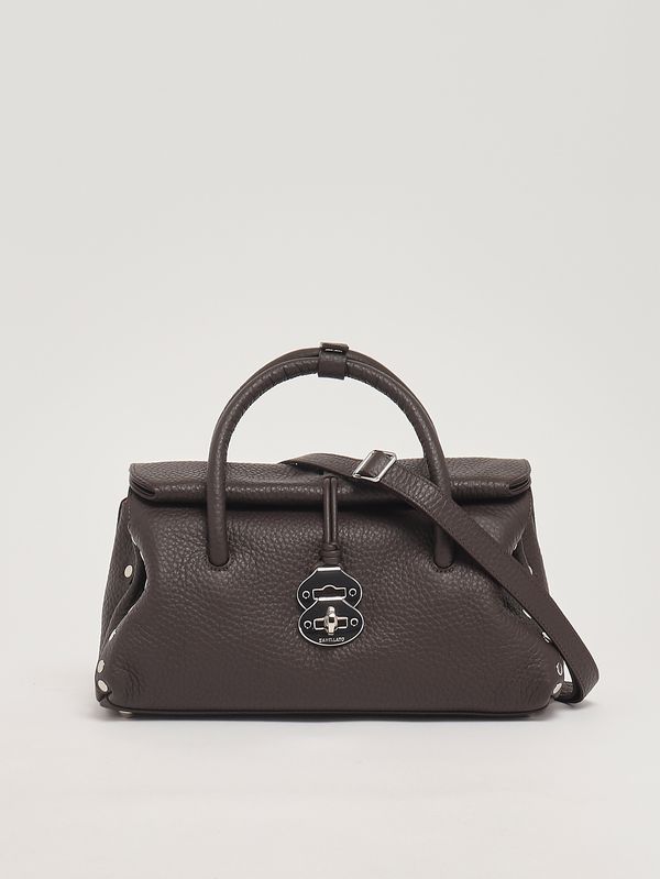 3. Damenhandtasche Dotta Centauro S aus genarbtem Leder Brown Castel Del Monte Zanellato 0687501120000 s