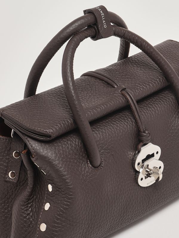 5. Damenhandtasche Dotta Centauro S aus genarbtem Leder Brown Castel Del Monte Zanellato 0687501120000 s