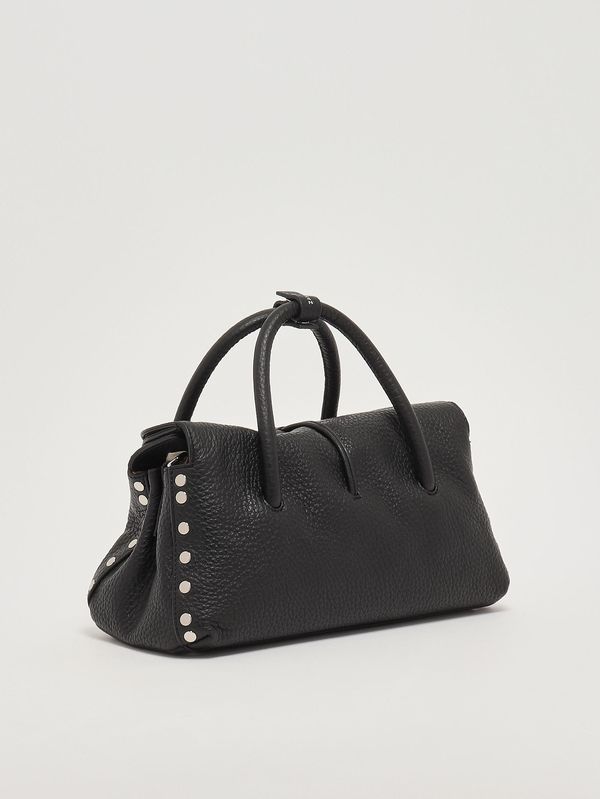 2. Damenhandtasche Dotta Centauro S aus genarbtem Leder Schwarz Zanellato 0687501120000 s