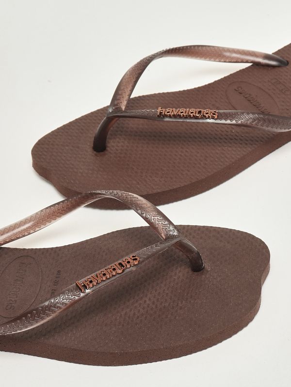 4. Infradito donna Slim Split in gomma EVA Marrone Scuro Havaianas 4150398