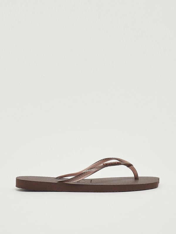 Infradito donna Slim Split in gomma EVA Marrone Scuro Havaianas