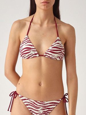 1. Traje de baño para mujer Leah WP de tejido elástico Crinkle Zebra Color 1045