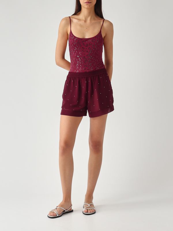 2. Short Meave pour femme en georgette Framboise MC2 Saint Barth mea002