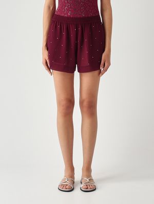 1. Short Meave pour femme en georgette Framboise