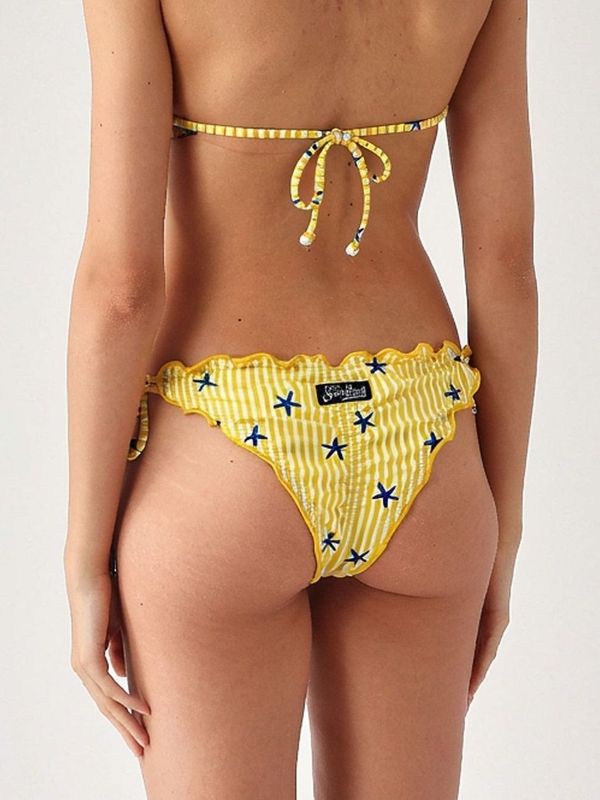 2. Braguita de bikini para mujer Miami con estampado Amarillo MC2 Saint Barth mia001