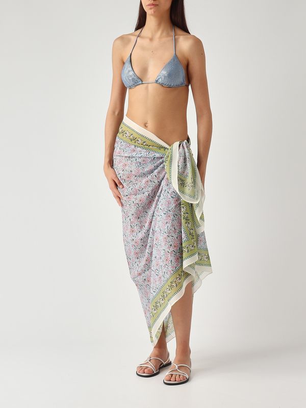 2. Pareo para mujer Thaiti de algodón y seda Voile de seda Jaipur Harmony 31 MC2 Saint Barth tait001