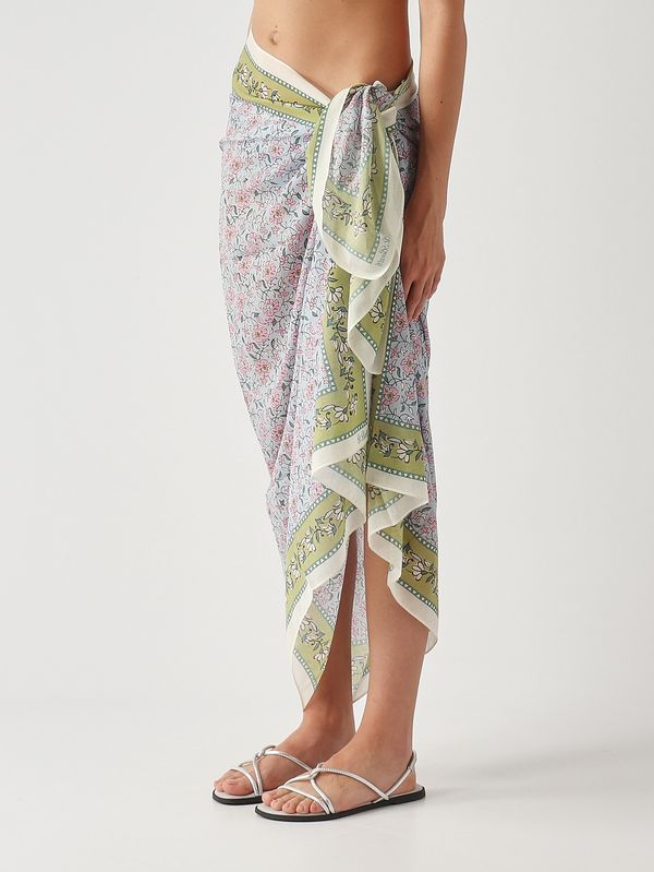 3. Pareo para mujer Thaiti de algodón y seda Voile de seda Jaipur Harmony 31 MC2 Saint Barth tait001