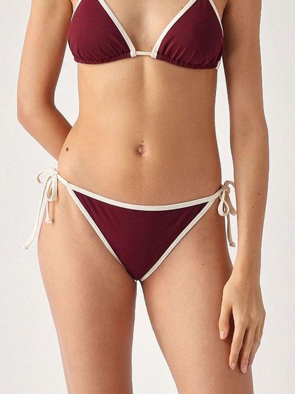 Braguita de bikini para mujer Virgo de tejido elástico Ciruela MC2 Saint Barth
