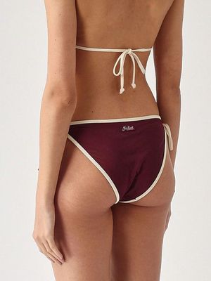 2. Braguita de bikini para mujer Virgo de tejido elástico Ciruela