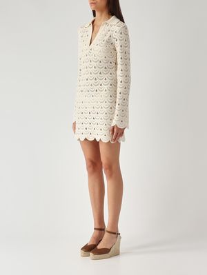 3. Damenkleid Ilary aus Baumwolle und Nylon Gehäkelte Muschel-Pailletten 10