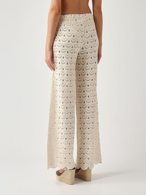 4. Damenhose Inez aus Baumwolle und Nylon Gehäkelte Muschel-Pailletten 10 MC2 Saint Barth ien0002