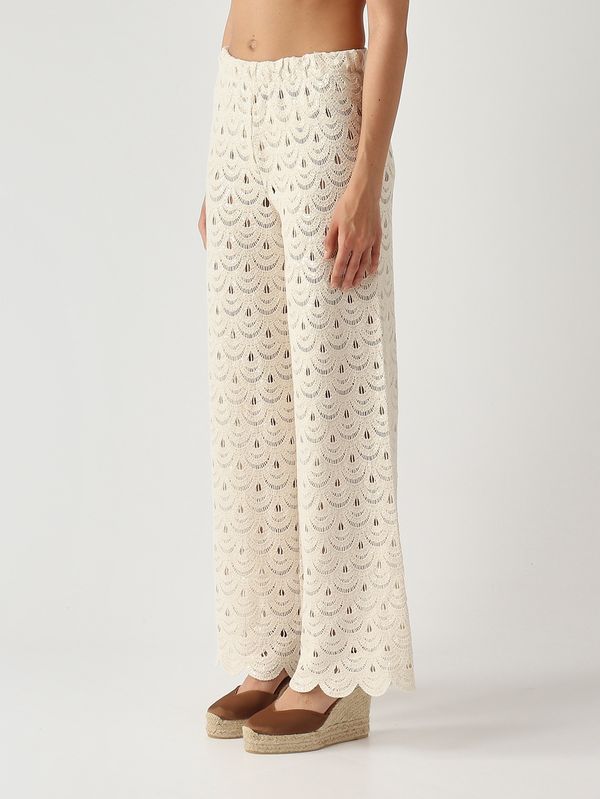 3. Damenhose Inez aus Baumwolle und Nylon Gehäkelte Muschel-Pailletten 10 MC2 Saint Barth ien0002