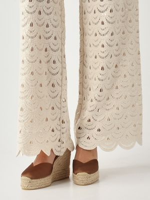 5. Damenhose Inez aus Baumwolle und Nylon Gehäkelte Muschel-Pailletten 10