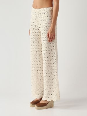 3. Damenhose Inez aus Baumwolle und Nylon Gehäkelte Muschel-Pailletten 10
