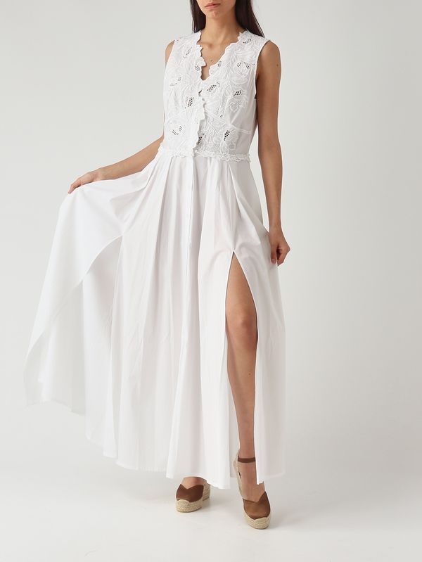 2. Abito donna in cotone stretch Bianco Ermanno Scervino d484q301qdv