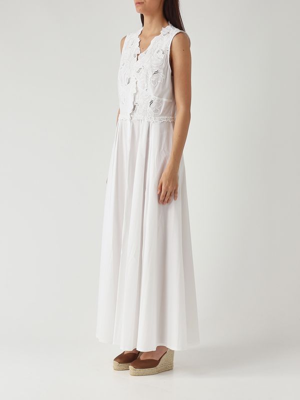 3. Abito donna in cotone stretch Bianco Ermanno Scervino d484q301qdv
