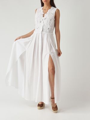 2. Abito donna in cotone stretch Bianco