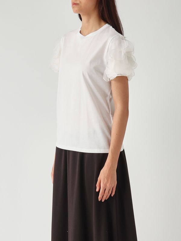 3. Camiseta de algodón para mujer Editti Blanco Max Mara Studio 2616971013600