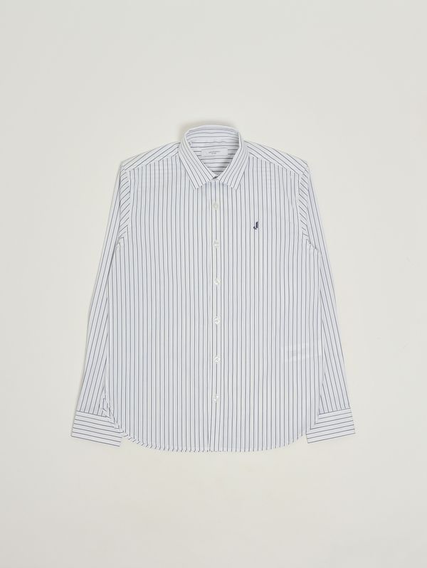 1. Boys' stretch cotton shirt White-Blue Jeckerson j5110ss26