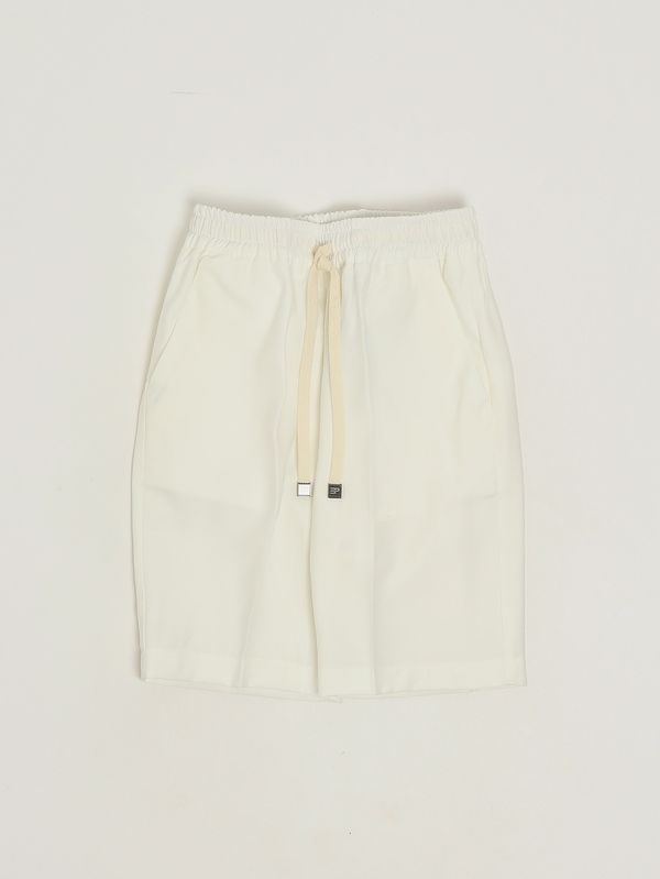 1. Boys' viscose-blend Bermuda shorts White Emanuel Pris ebm512r
