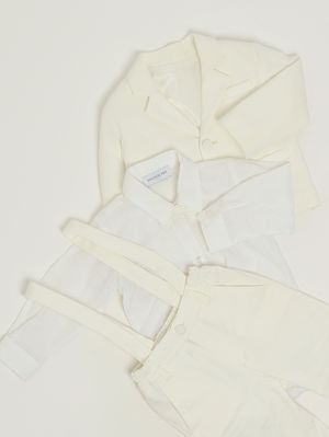 3. Completo neonato in cotone Bianco
