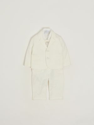 1. Completo neonato in cotone Bianco