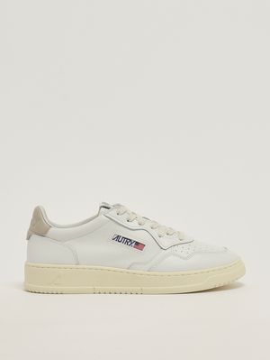 1. Sneakers uomo Medalist Low in pelle Bianco-Beige