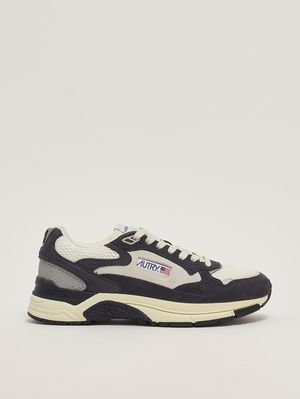 1. Sneakers uomo Hyperway in mesh e suede Blu-Argento