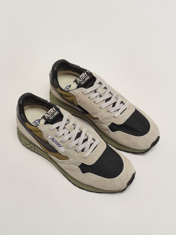 2. Sneakers uomo Reelwind Low in nylon e suede Sabbia-Nero Autry wwlmby05