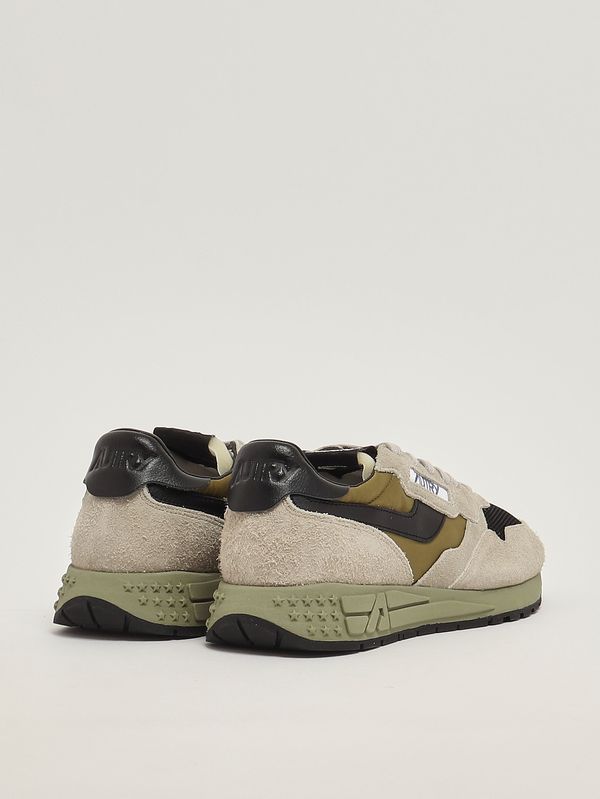 3. Sneakers uomo Reelwind Low in nylon e suede Sabbia-Nero Autry wwlmby05