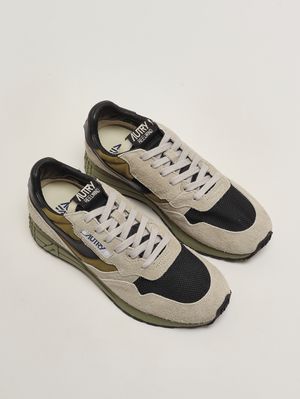 2. Sneakers uomo Reelwind Low in nylon e suede Sabbia-Nero