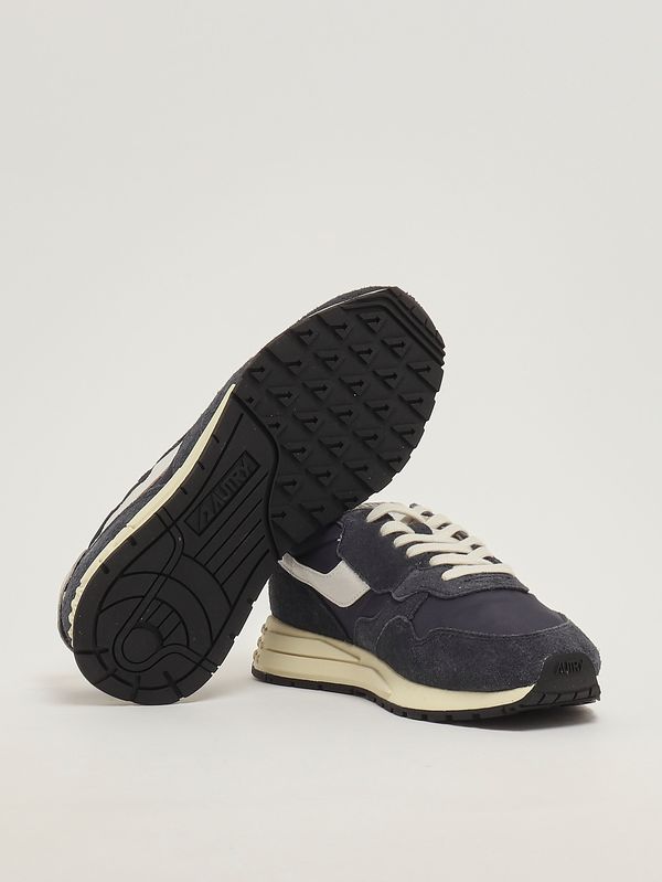 4. Sneakers uomo Reelwind Low in nylon e suede Blu-Bianco Autry wwlmnc30