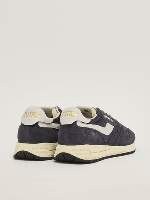 3. Sneakers uomo Reelwind Low in nylon e suede Blu-Bianco