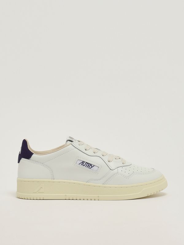 Sneakers uomo Medalist Low in pelle Bianco-Blu Autry
