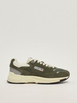 1. Sneakers uomo Hyperway Low in mesh e suede Salvia-Mashmallow