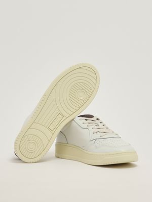 4. Sneakers uomo Medalist Low in pelle Bianco-Cioccolato