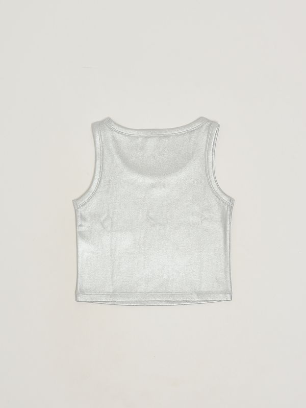 2. Mädchen-Top aus Stretch-Baumwollmix Silber Liu Jo ga6146j3894