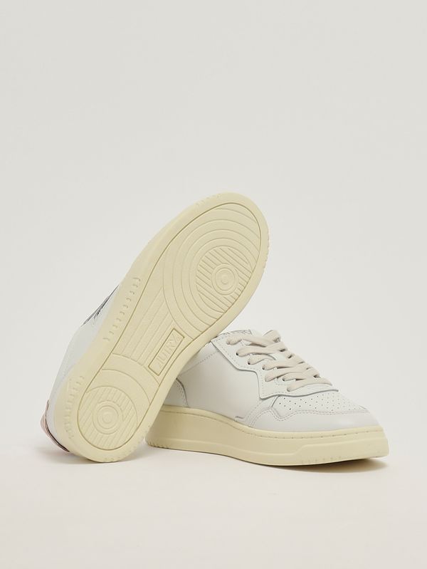 4. Sneakers donna Medalist Low in pelle White-Pink Autry aulwll16