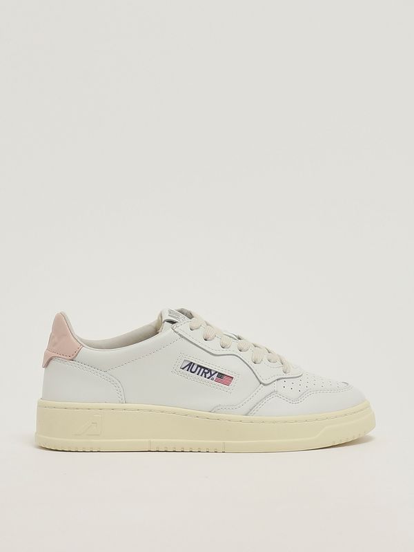 Sneakers donna Medalist Low in pelle White-Pink Autry