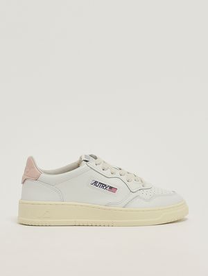 1. Sneakers donna Medalist Low in pelle White-Pink