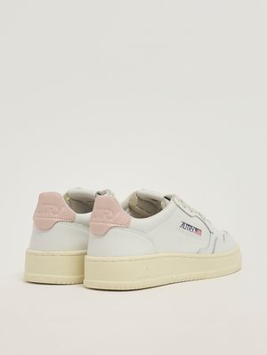 3. Sneakers donna Medalist Low in pelle White-Pink