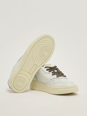 4. Sneakers donna Medalist Low in pelle White-Chocolate