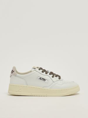 1. Sneakers donna Medalist Low in pelle White-Chocolate