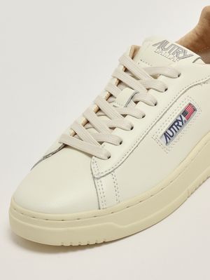 5. Sneakers donna Dallas Low in pelle Marshmallow-Silver
