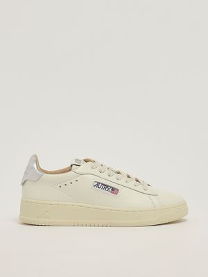 1. Sneakers donna Dallas Low in pelle Marshmallow-Silver
