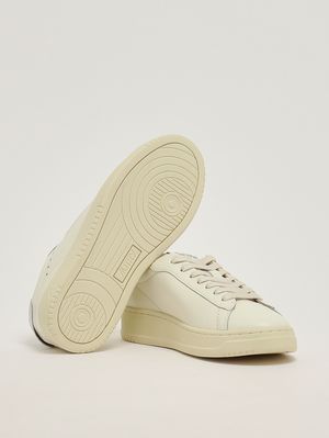 4. Sneakers donna Dallas Low in pelle Marshmallow-Silver