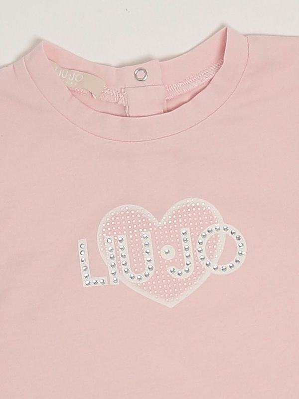 3. T-shirt neonata in cotone stretch Rosa Liu Jo ha6062js003