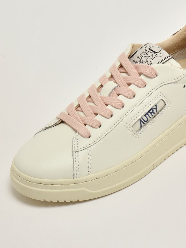 5. Sneakers donna Dallas Low in pelle Marshmallow-Roccia Autry adlwya01