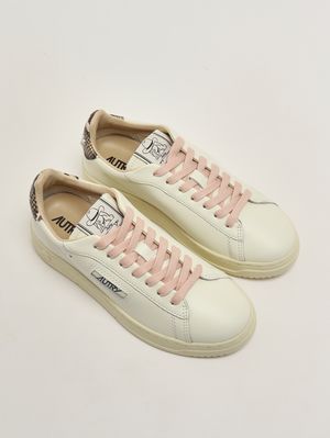 2. Sneakers donna Dallas Low in pelle Marshmallow-Roccia