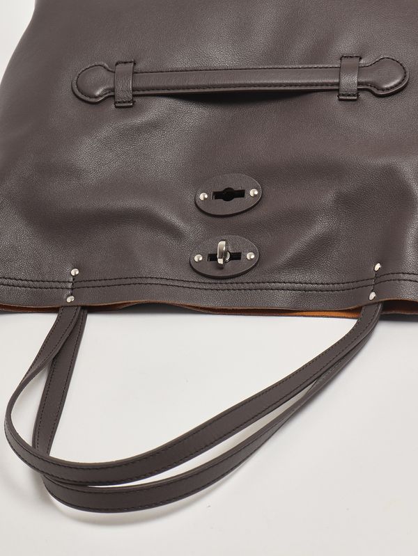 5. Damentasche A Spasso Saeta M aus Leder Brown Marengo Zanellato 0687901910000 m